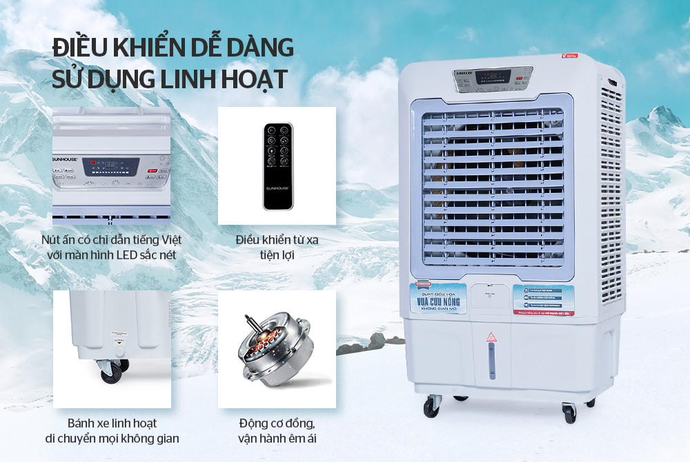 Máy làm mát không khí SUNHOUSE SHD7723 (Sao chép)
