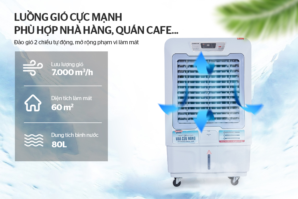 Máy làm mát không khí SUNHOUSE SHD7723 (Sao chép)